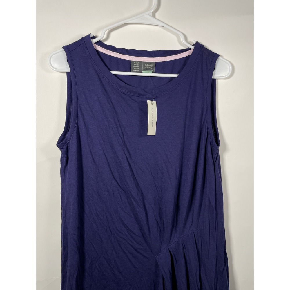Anthropologie Sunday in Brooklyn‎ Navy Blue Sleeveless Dress Casual Womens